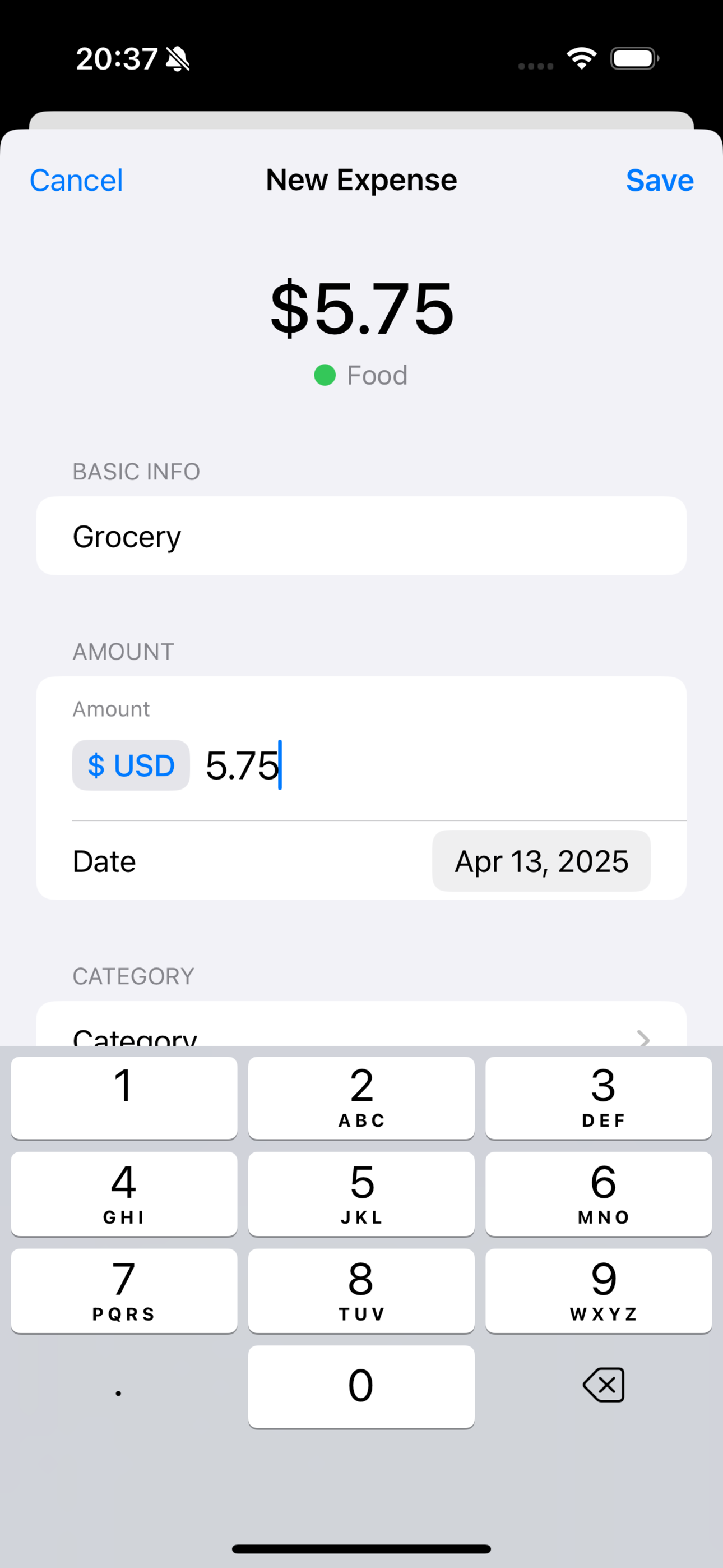Add Expenses
